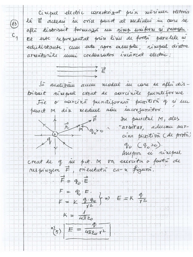 Curs 1 Electricitate 13-13 | PDF
