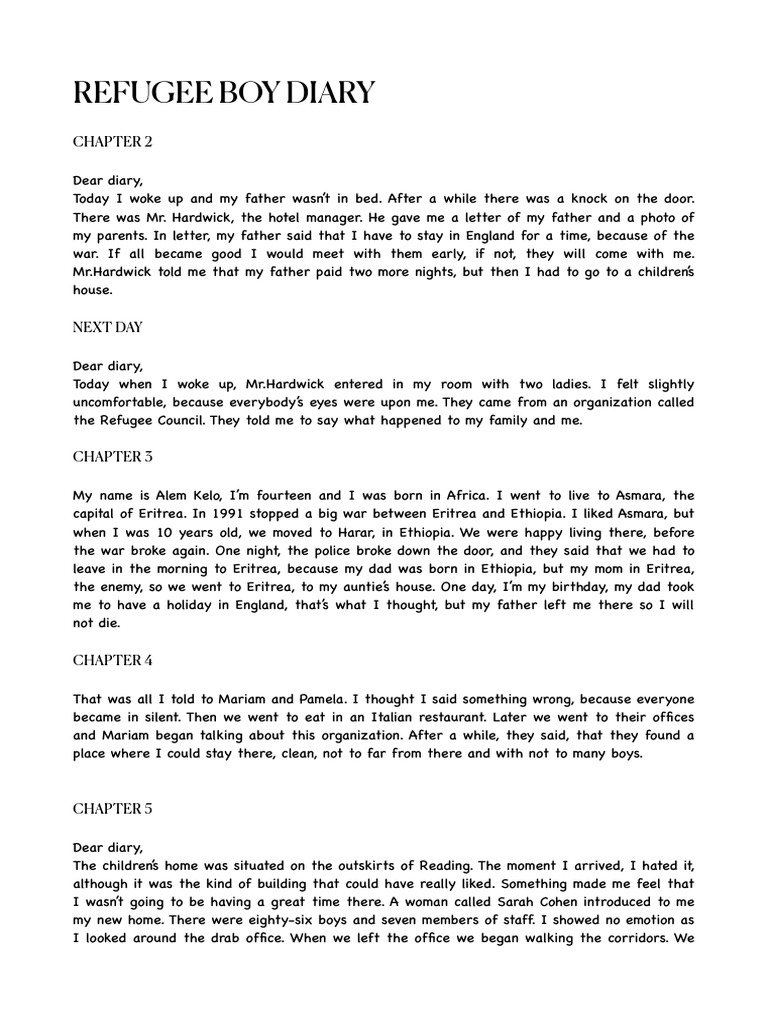 Refugee Boy Book Review