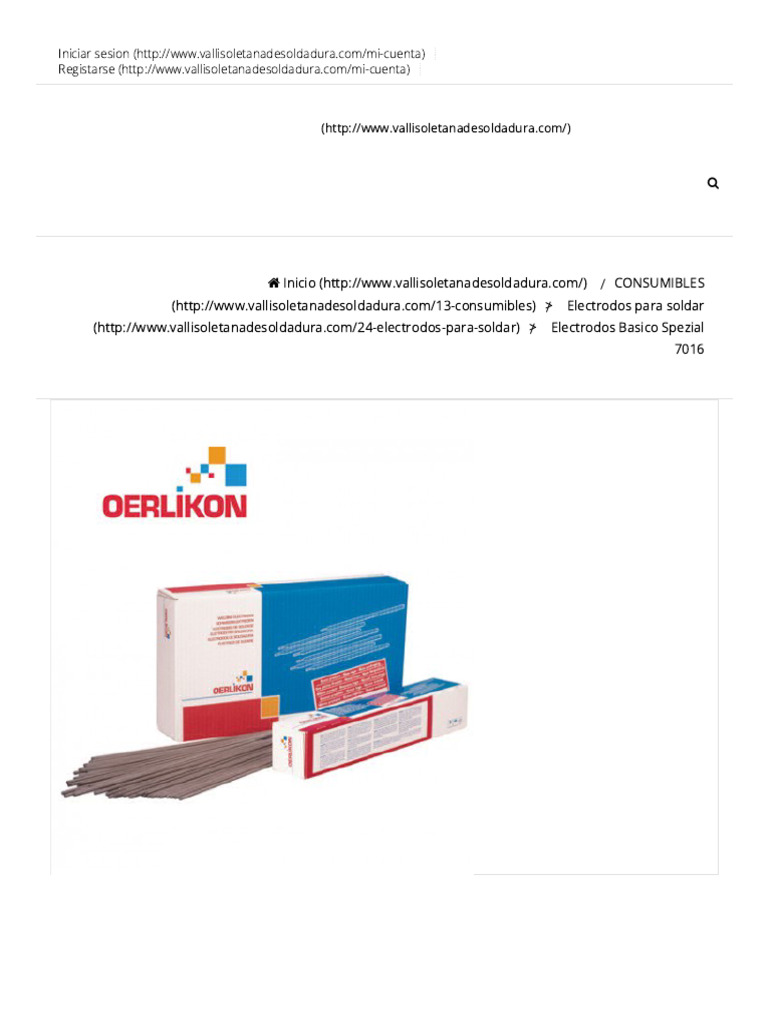 Electrodos Básico Spezial 7016 | PDF | Soldadura | Construcción