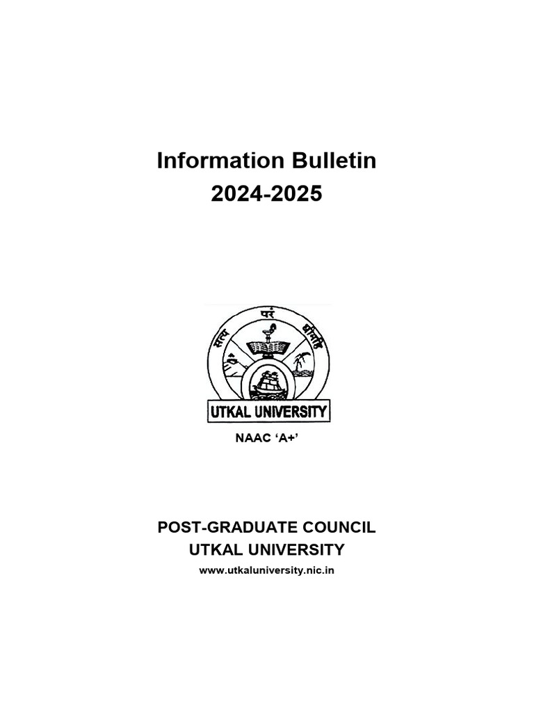 Information Bulletin 2024 25 | PDF | Anthropology