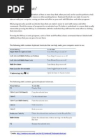 Windows Keyboard Shortcuts