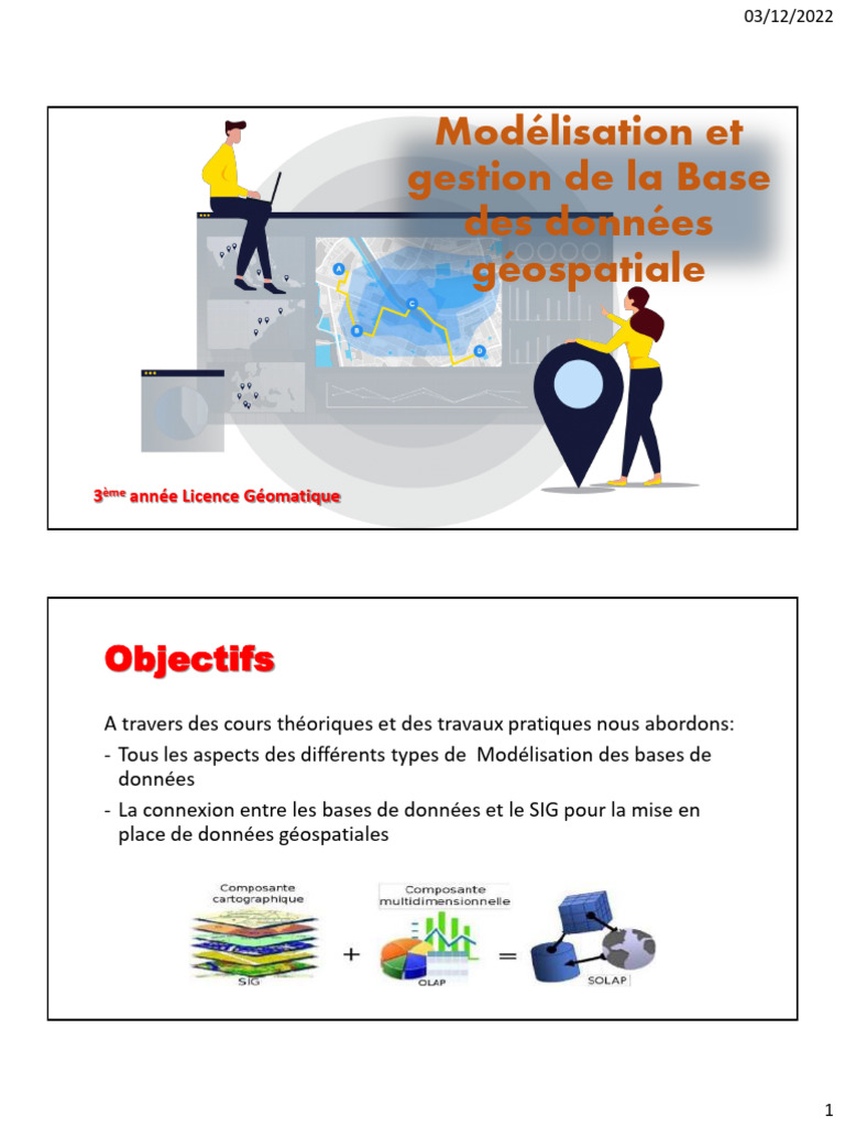 Modélisation des Bases de Données Géospatiales | PDF | Langage de ...