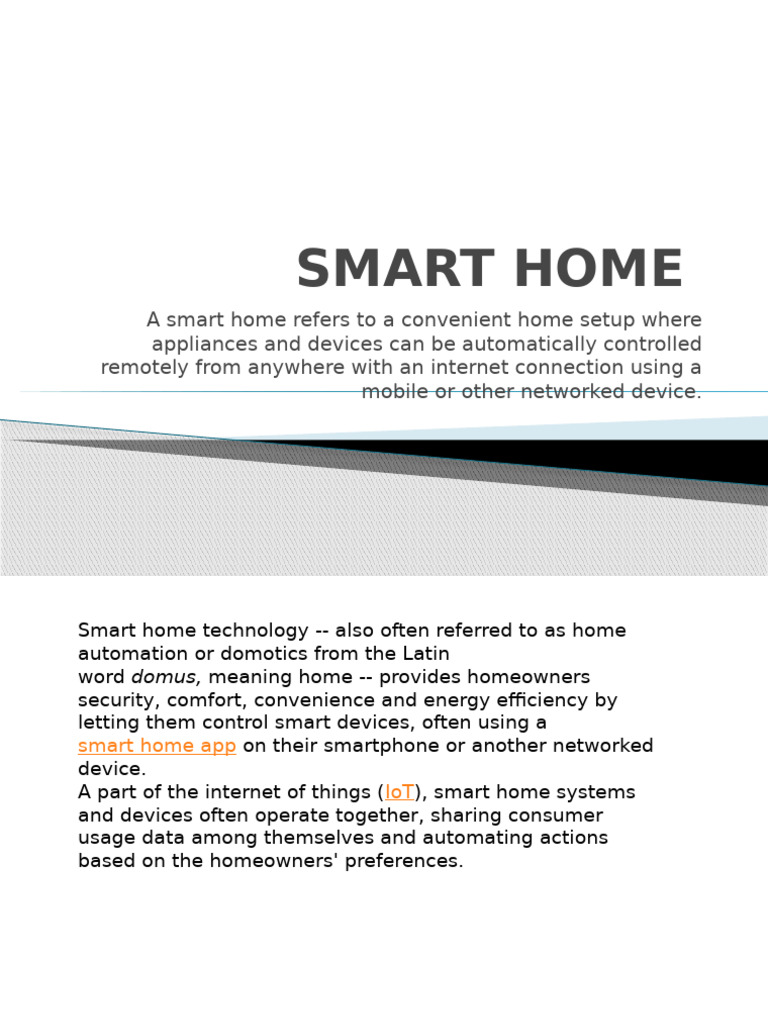 Understanding Smart Home Automation | PDF | Home Automation | Personal ...