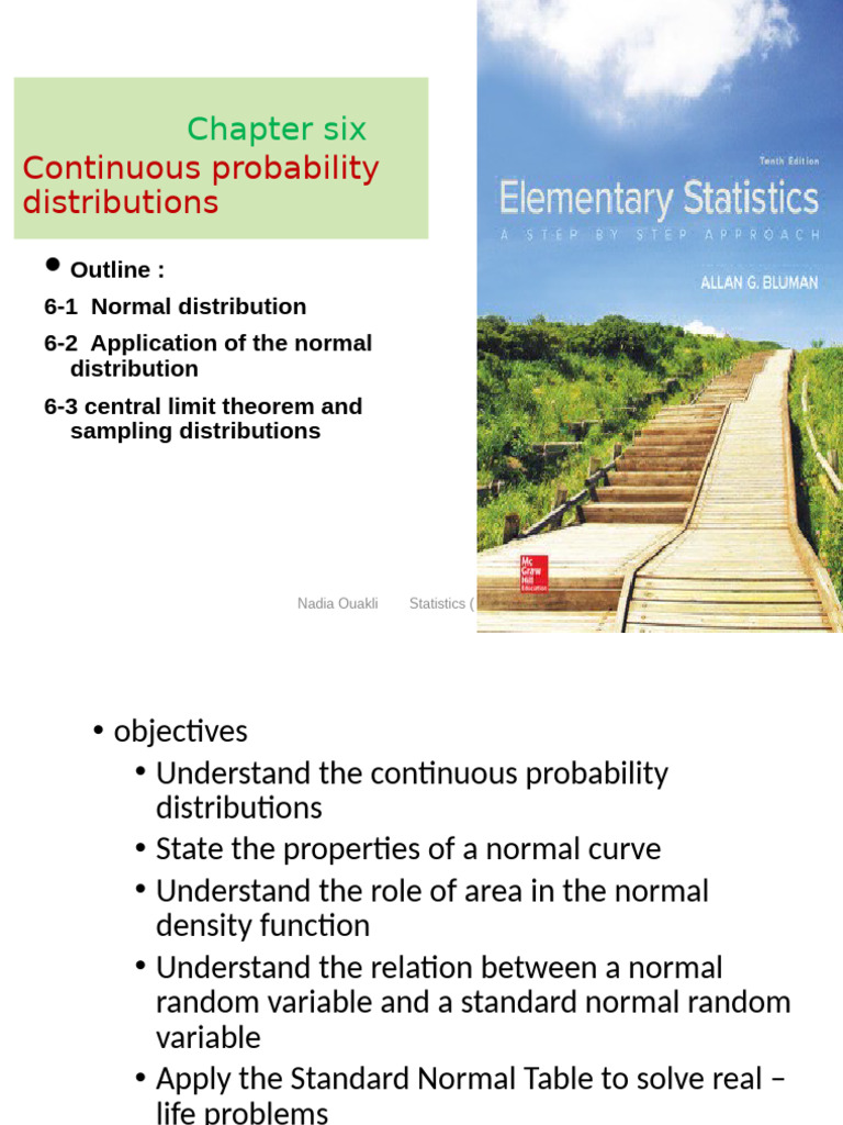 Chapter 6 Continuous Probability Distributions Statistics Science Fall ...