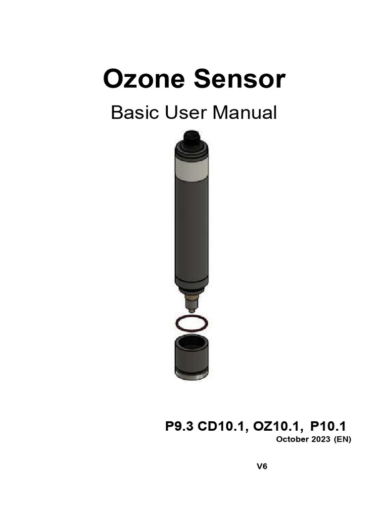 Operating Instructions Ozone 10.1 | PDF | Sensor | Flow Measurement