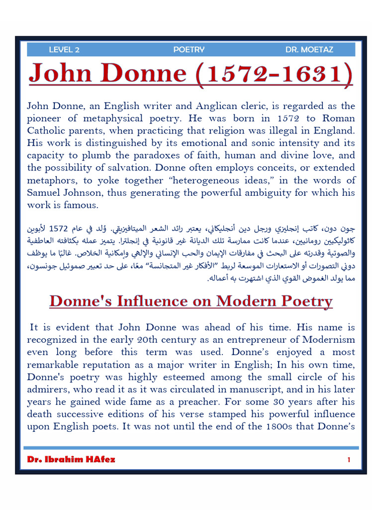 John Donne Level 2 | PDF