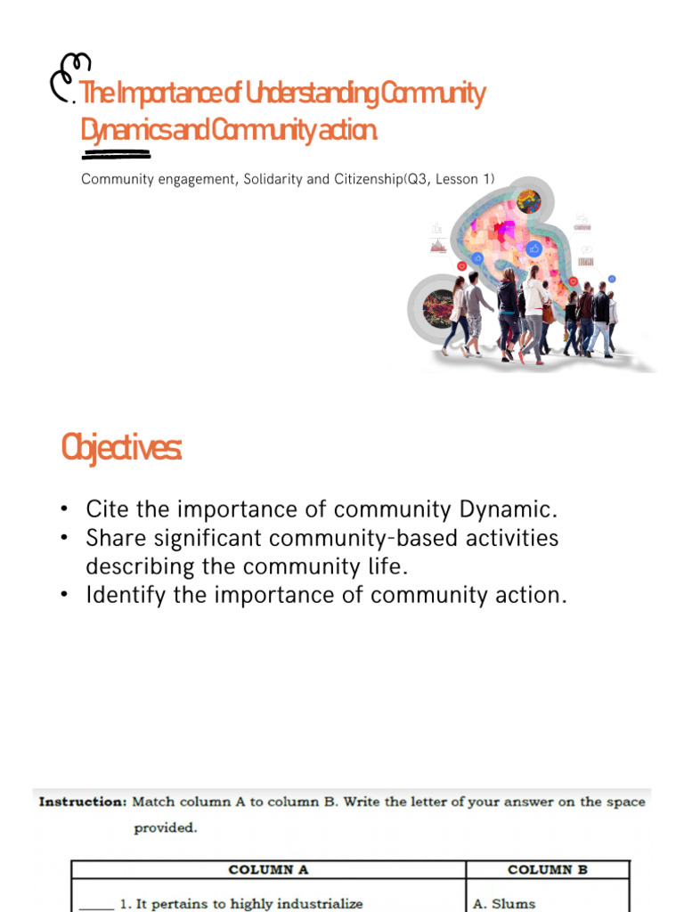 Understanding Community Dynamics & Action | PDF
