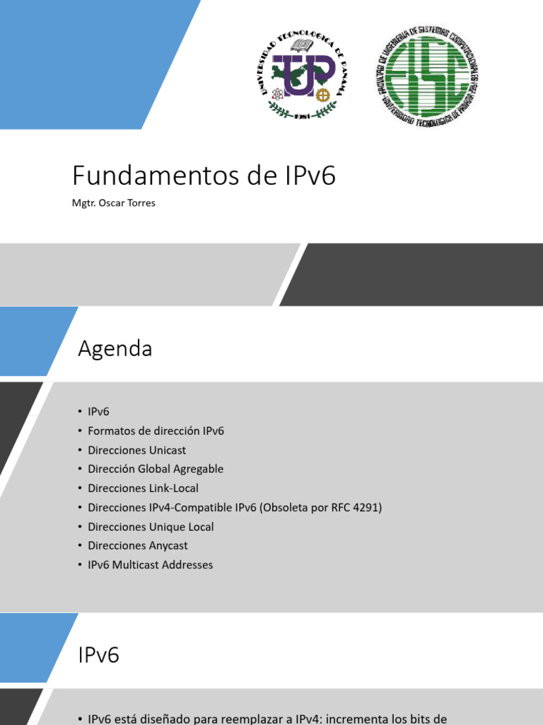9 Fundamentos IPv6 | PDF | Yo Pv6 | Red de área amplia