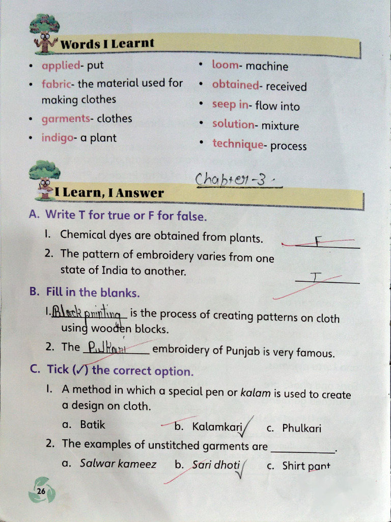 Class 3 evs book pdf clothing