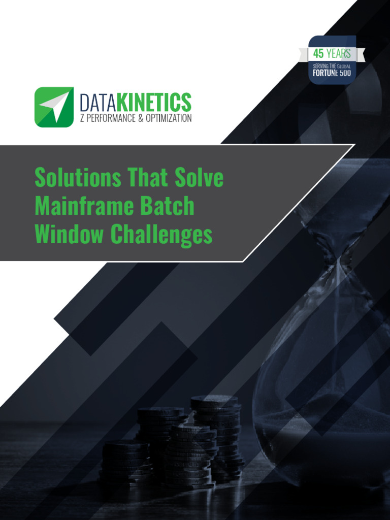 DataKinetics Batch Window Optimization Ebook | PDF | Mainframe Computer ...