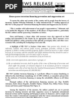 February9.2012 - C House Passes Terrorism Financing Prevention and Suppression Act