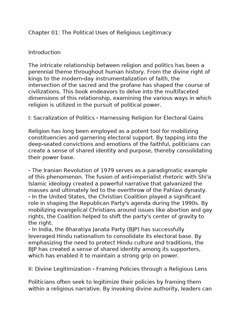 Final Notes of Religion and Politics | PDF | Sectarianism | Secularism