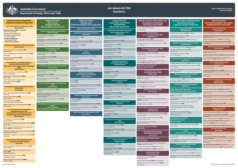 DFAT Organisational Structure 2025 | PDF | Economies