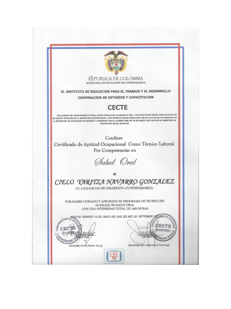 Diploma Cecte Pdf