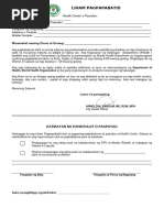 Consent For Deworming Tagalog | PDF