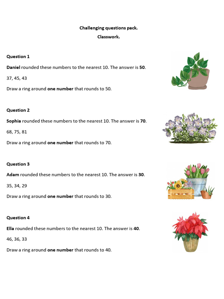 Rounding Challenging PDF | PDF