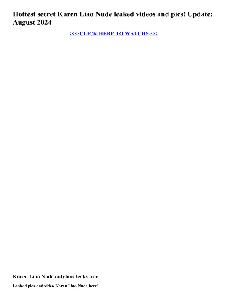 Karen Liao Nude PDF