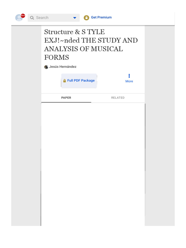 (99+) Structure & S Tyle Exj! Nded The Study and Analysis of Musical ...