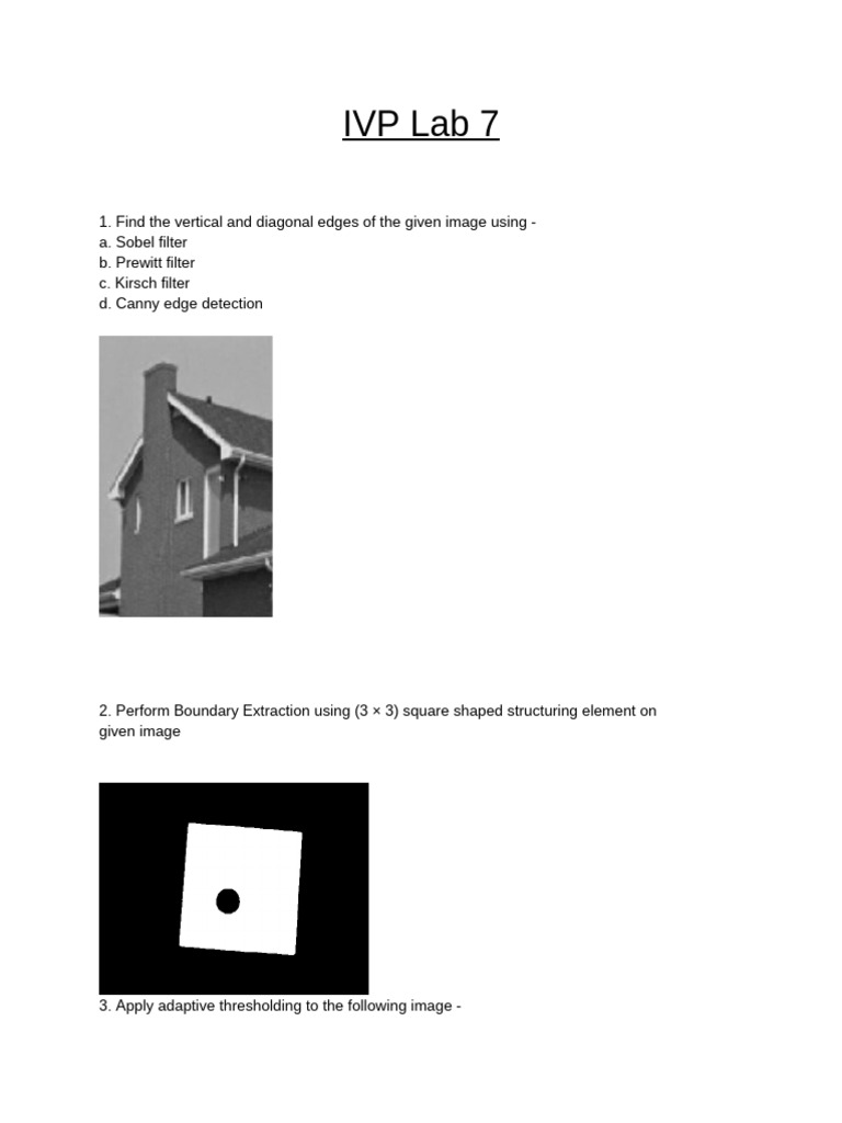 Edge Detection and Image Processing Techniques | PDF