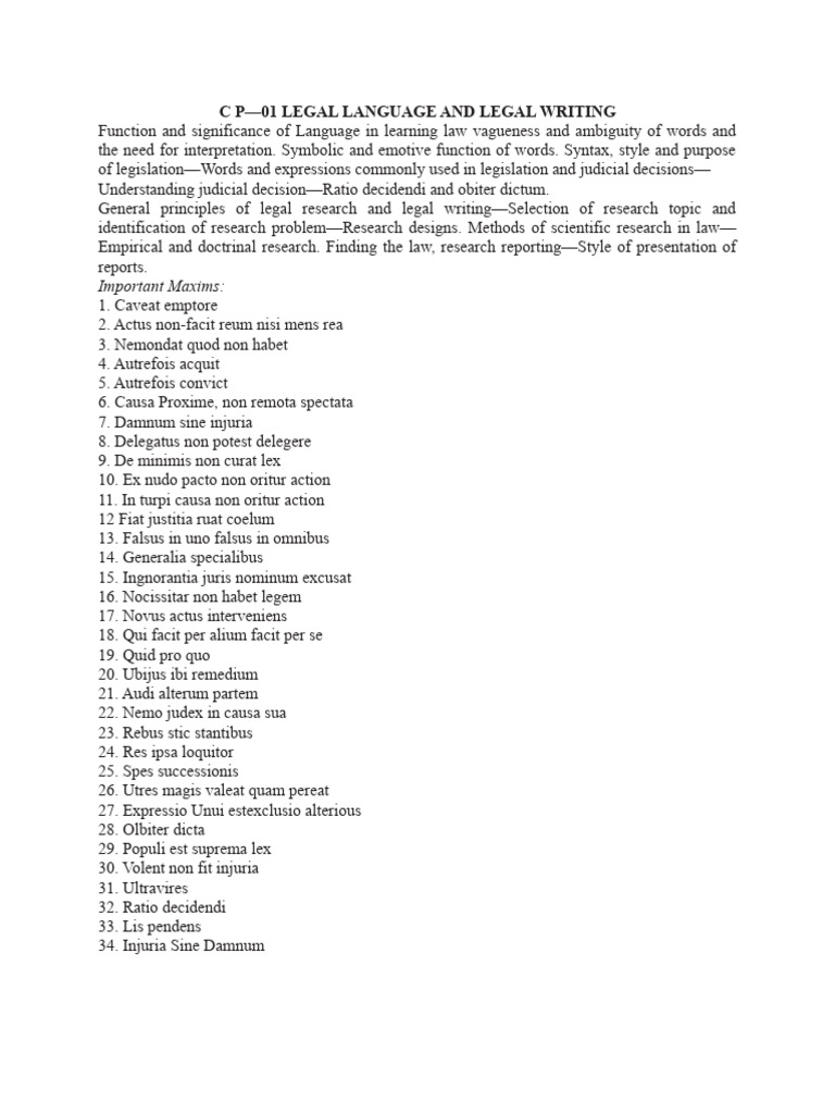 Legal Language and Writing Essentials | PDF | Criminal Law ...
