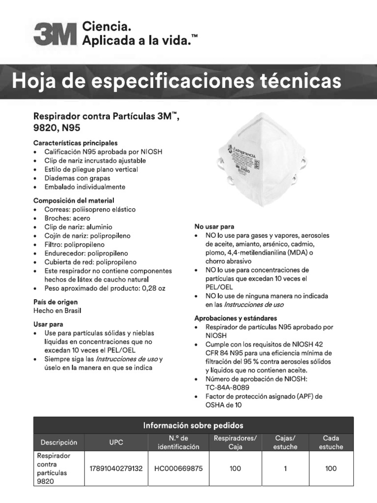 3M 9820 | PDF