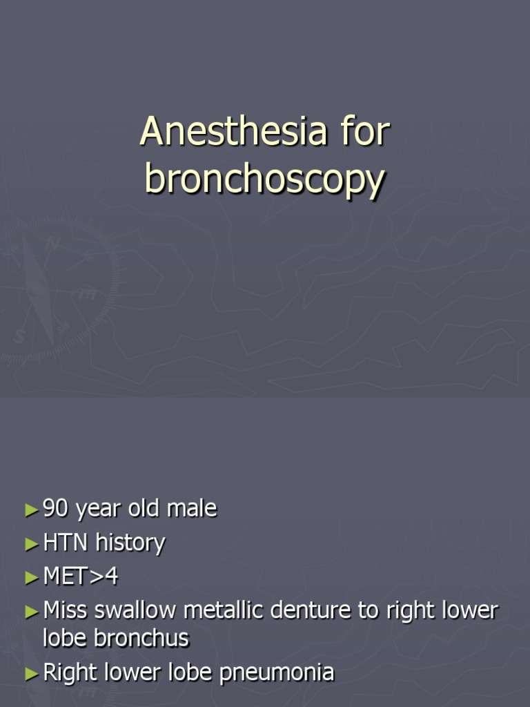 Anesthesia Management for Bronchoscopy | PDF | Self-Improvement