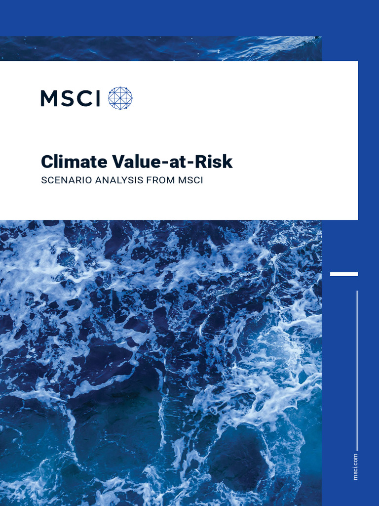 ClimateVaR_Brochure | PDF | Climate Change | Risk