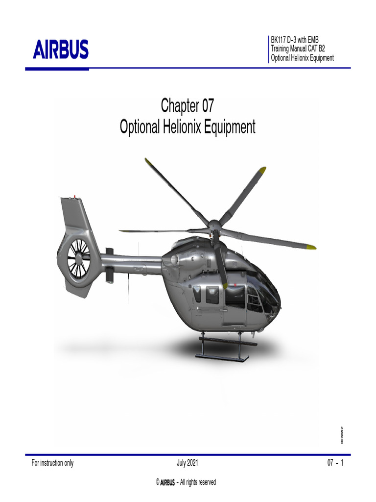 BK117 D-3 Helionix Training Manual | PDF | Instrument Flight Rules