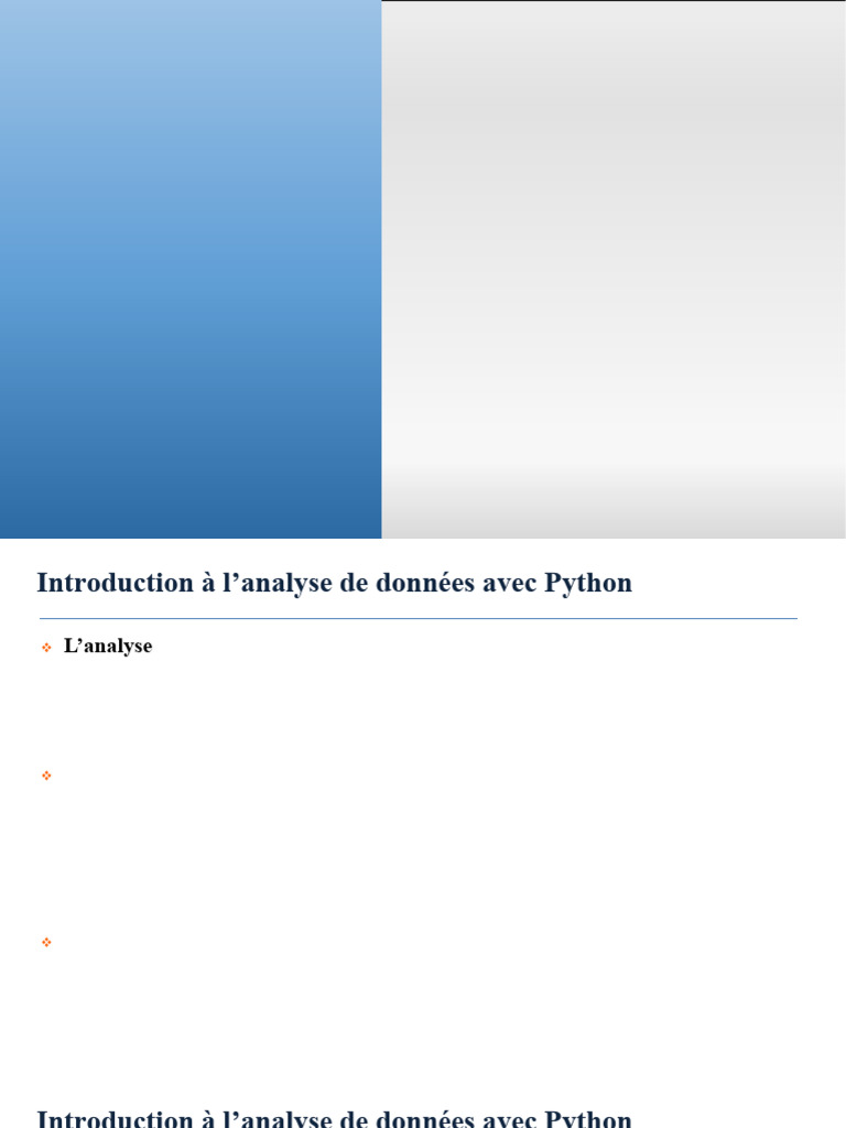 Analyse de données avec Python | PDF | Python (Langage de programmation ...