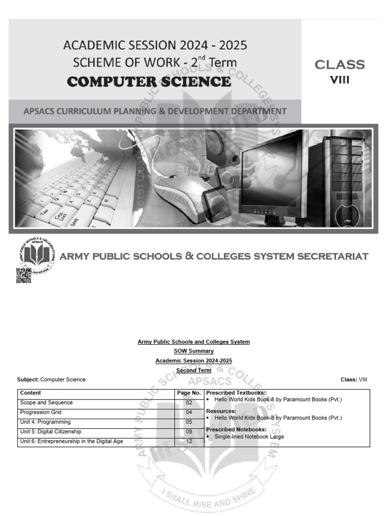 Class - VIII - Computer Science - Second Term - Cold & Warm Region ...