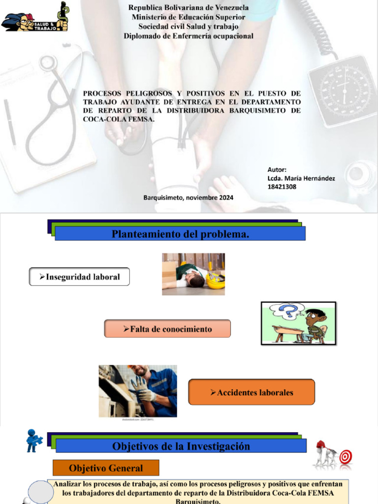 Presentacion Maria Hernandez Diplomado Medicina Ocupacional | PDF