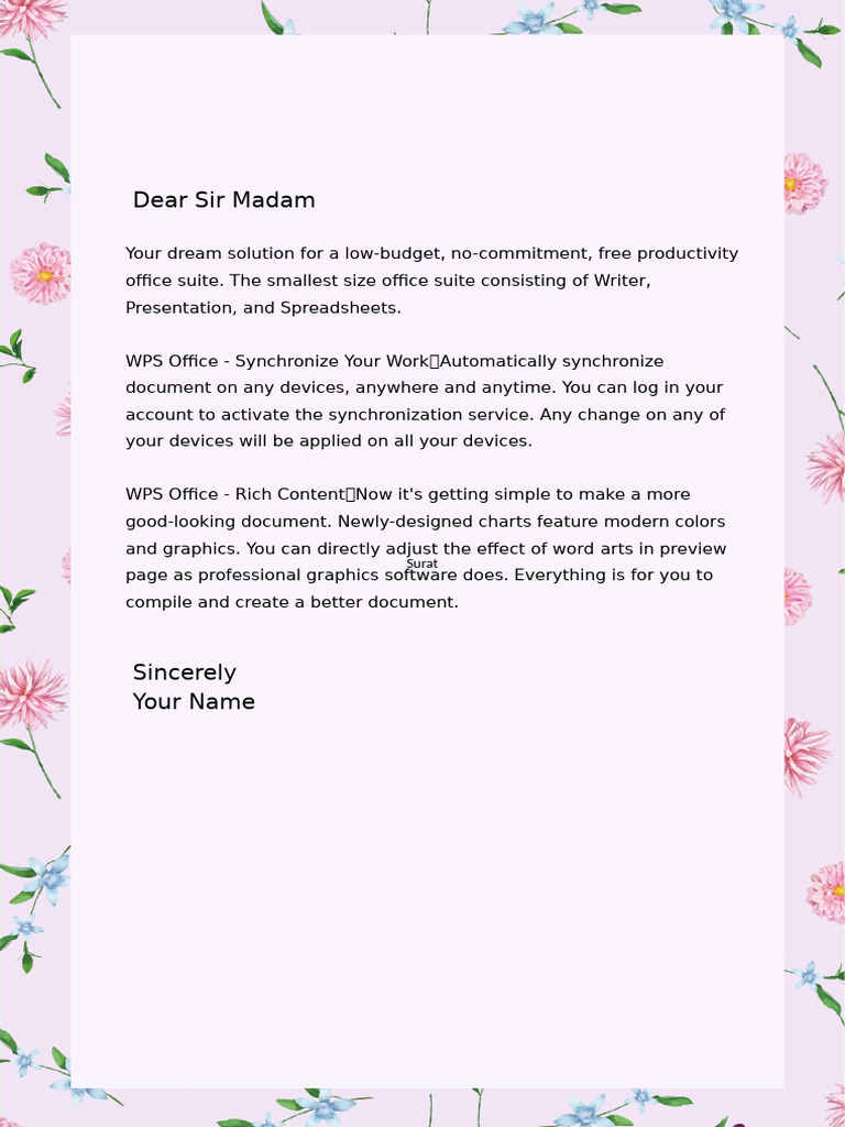 Surat Madam Dir | PDF