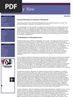 Teaching Philosophy vs Teaching to Philosophise, by Pablo Cevallos Estarellas