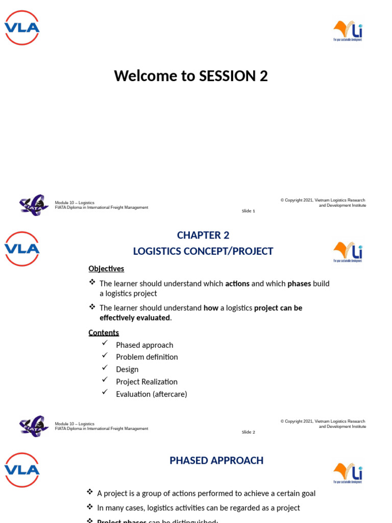 Chapter 2 Logistics Concept or Project - NA | PDF | Logistics | Business