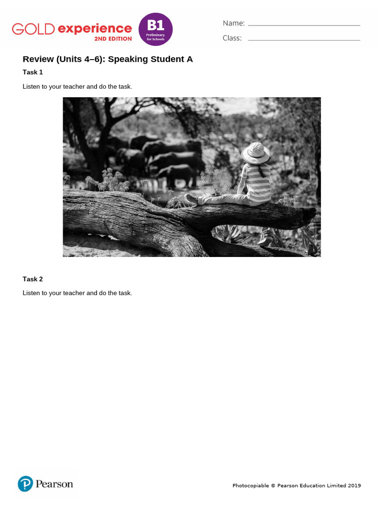 Gold Exp B1 U4to6 Review Speaking | PDF