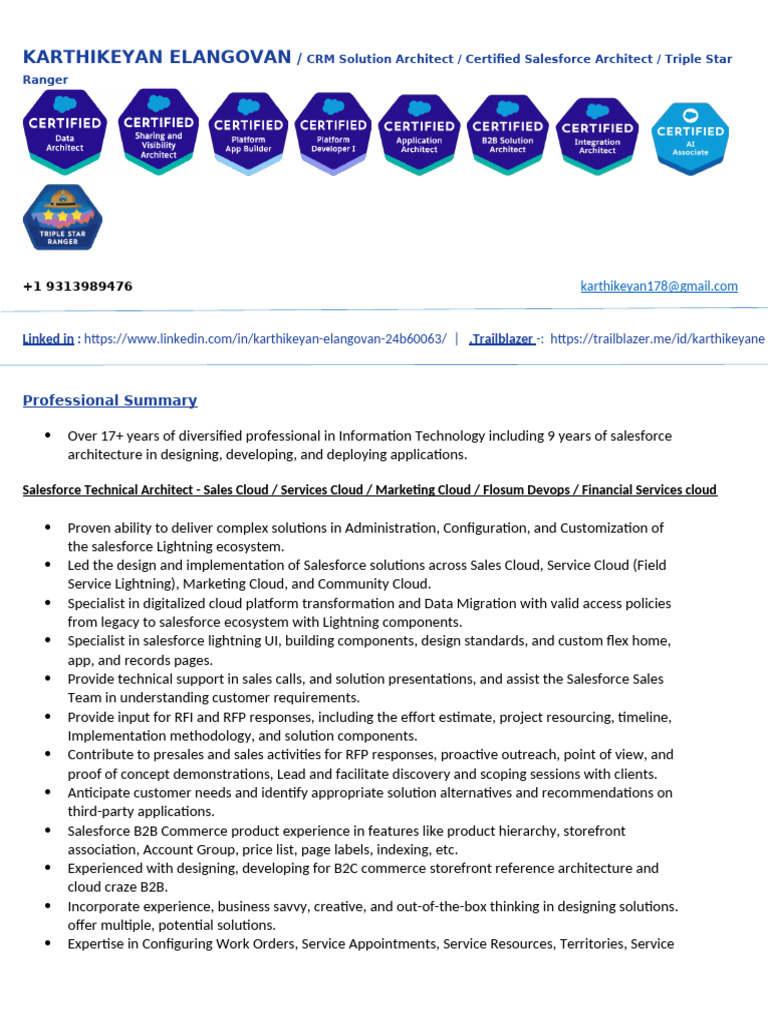 Salesforce Architect Expertise Overview | PDF | Cloud Computing ...