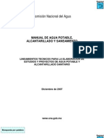 Lineamientos Técnicos para La Elaboración de Estudios y Proyectos de Agua Potable y Alcantarillado Sanitario