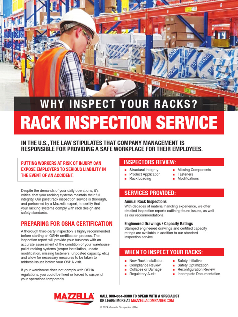 Mazzella RackInspections | PDF | Occupational Safety And Health ...