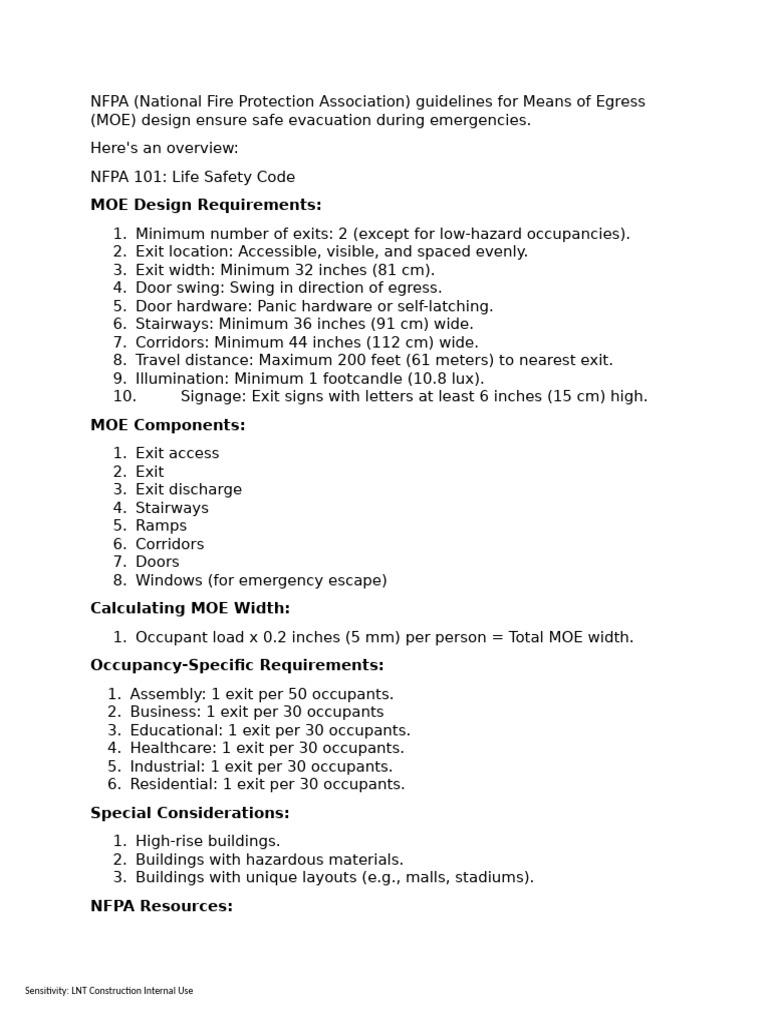 LIFE_SAFETY_-_AS_PER_NFPA_101 | PDF | Safety