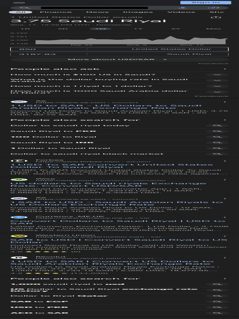 Dollar To Saudi Riyal - Google Search | PDF | United States Dollar |  Currency