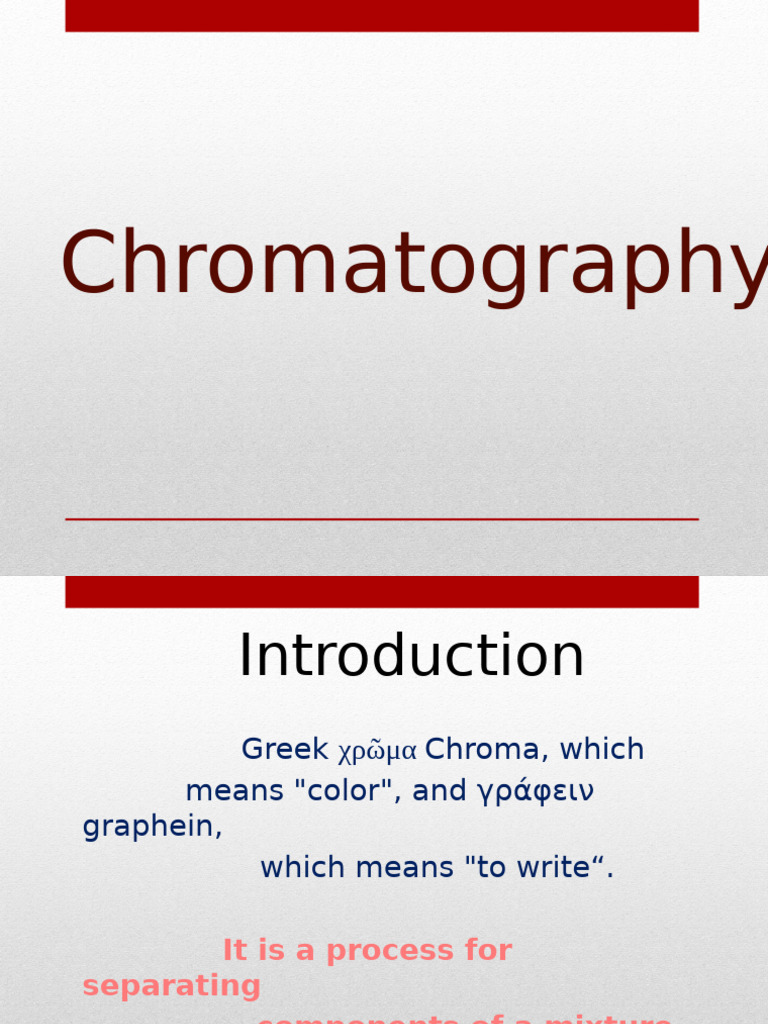 Chromatography | PDF