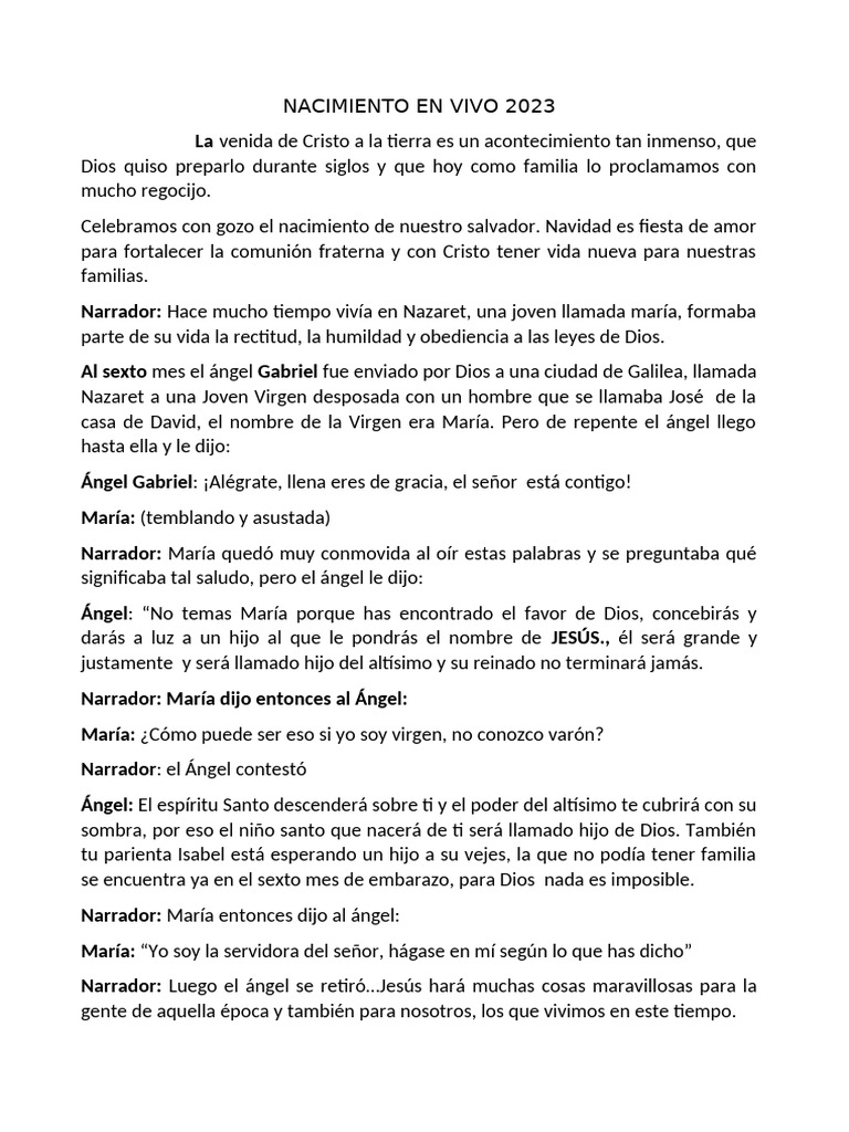 Nacimiento de Jesús: Historia y Mensaje | PDF | María, madre de Jesús ...