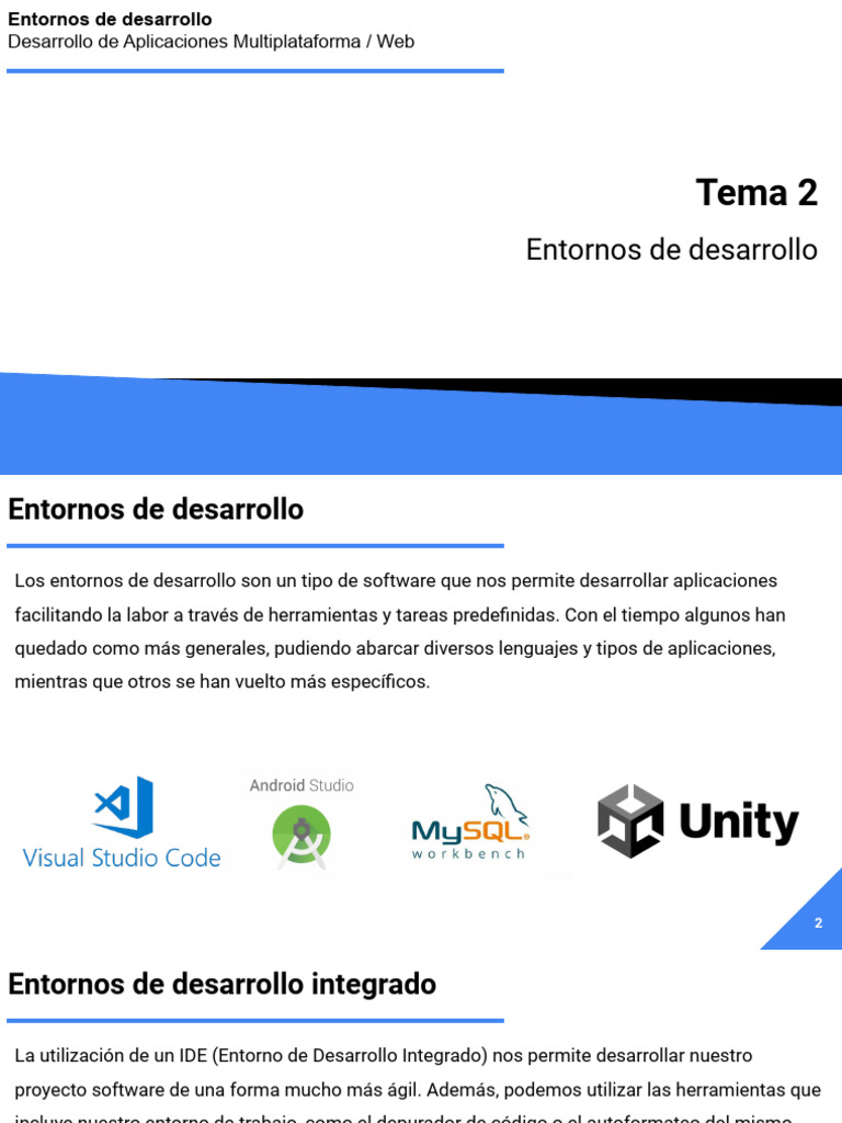 Guía de Entornos de Desarrollo Integrados | PDF | Entorno de desarrollo ...