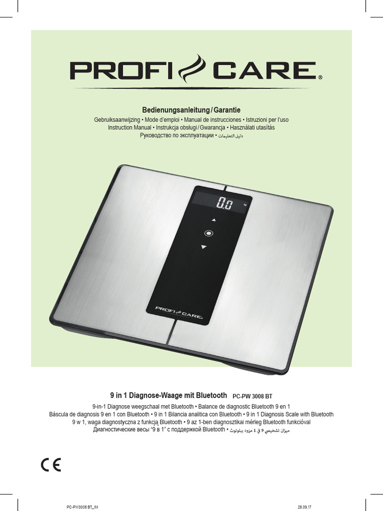 Proficare PC-PW 3008 BT Scale | PDF