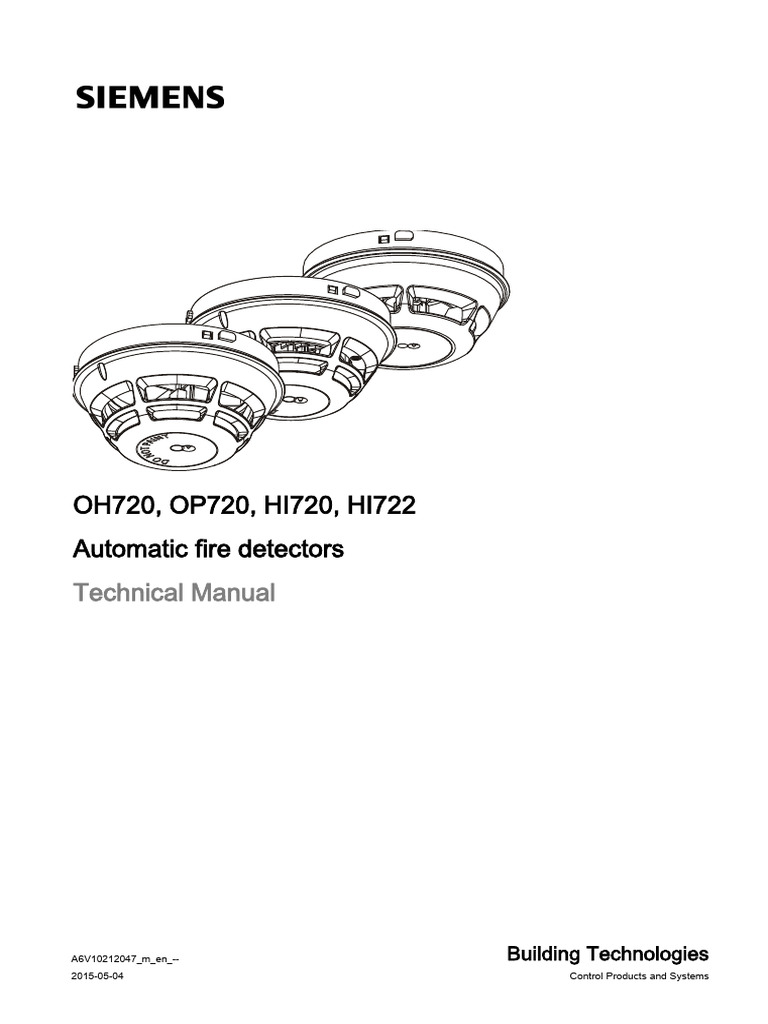 Siemens Fire Detector Manual | PDF | Electrician | Safety