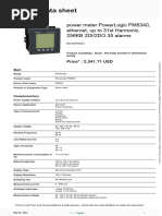 PM5320 Power Meter Data Sheet | PDF | Alternating Current | Ac Power