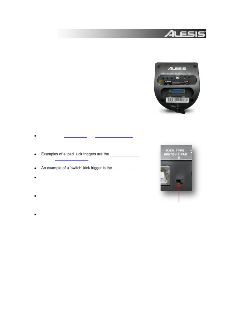 DM6 Module Kick Type Toggle Explained | PDF