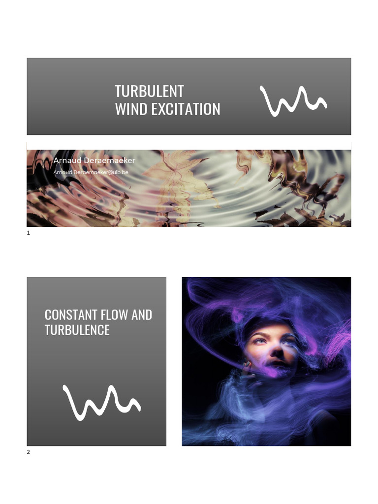 Vibrations Turbulent Wind Excitation | PDF | Spectral Density | Turbulence