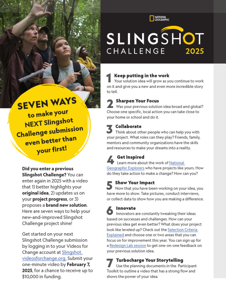 Enhance Your 2025 Slingshot Challenge Submission | PDF | Natural ...
