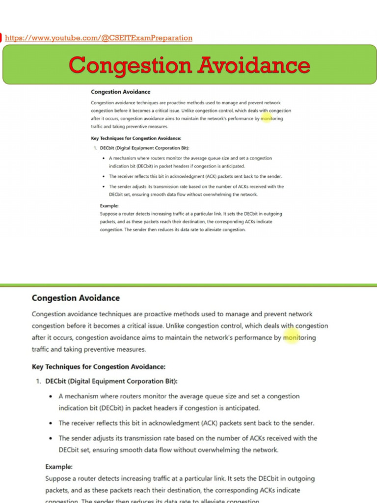 congestion Avoidance Dec bit,Red tcp unit 2 (1) | PDF